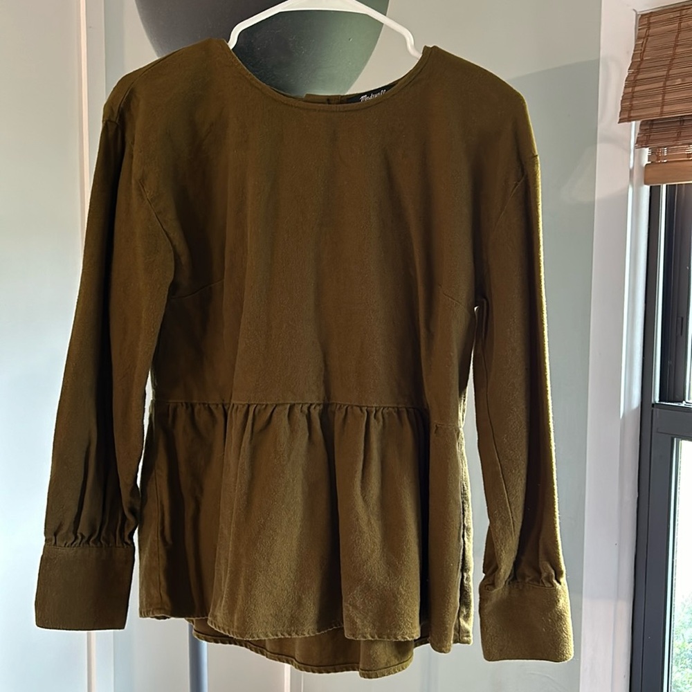 Madewell peplum top